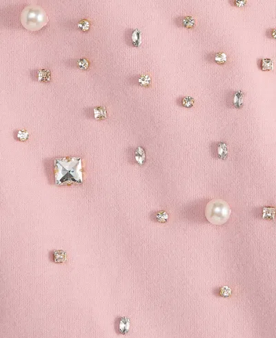 On 34th Women's Embellished Crewneck Sweatshirt, Macy's Exclusive In Pink