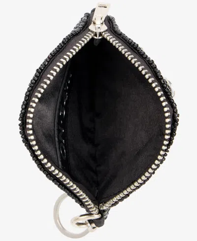 On 34th Hand Beaded Round Coin Purse, Exclusively At Macy's In Black