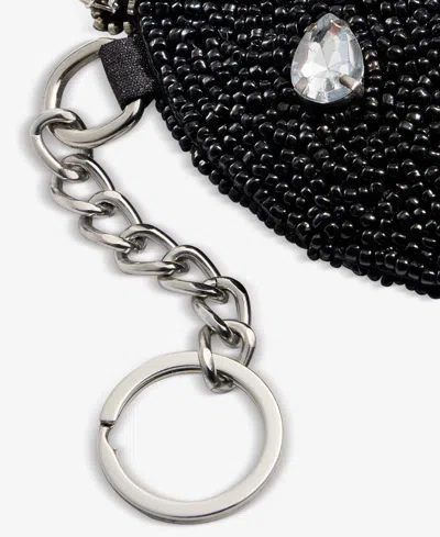 On 34th Hand Beaded Round Coin Purse, Exclusively At Macy's In Black