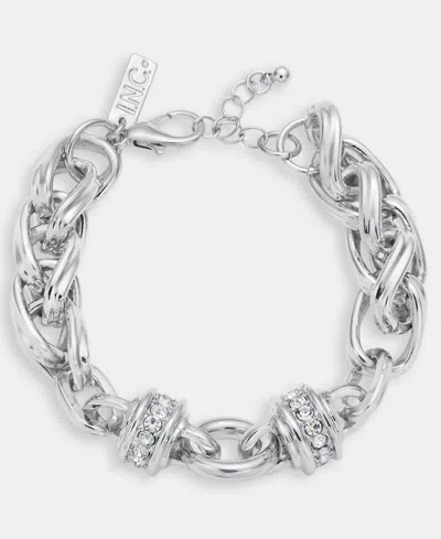 Inc International Concepts Pave Link Bracelet, Macy's Exclusive In Gray