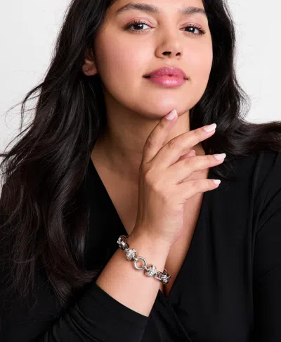 Inc International Concepts Pave Link Bracelet, Macy's Exclusive In Gray