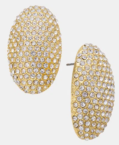 Inc International Concepts Pave Oval Drop Earrings, Macy's Exclusive In Gold