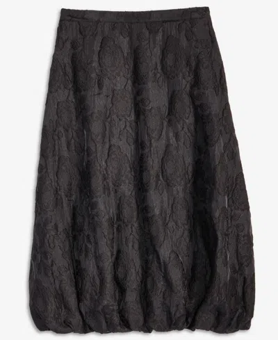 On 34th Women's Floral Jacquard Organza Bubble Skirt, Macy's Exclusive In Black