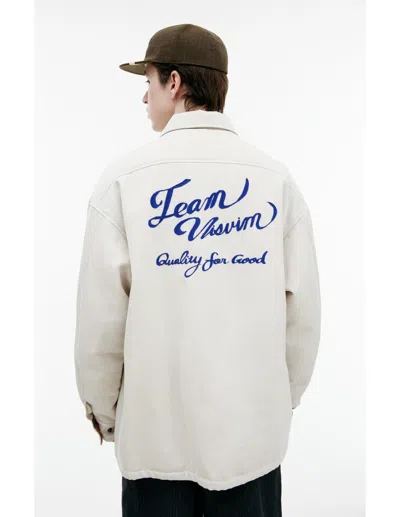 Visvim White Embroidered Jacket In White