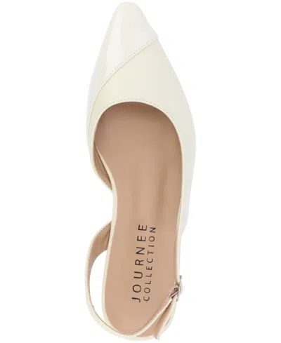 Journee Collection Daphnne Womens Pointed Closed Toe Ballet Flats In Neutral