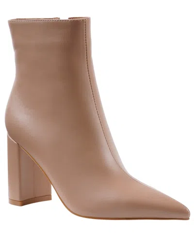 Gc Shoes Women's Maren Block Heel Dress Booties In Brown