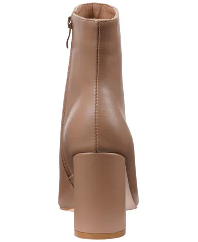 Gc Shoes Women's Maren Block Heel Dress Booties In Brown