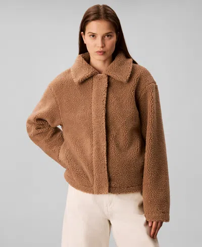 Calvin Klein Jeans Est.1978 Women's Point Collar Jacket In Multi