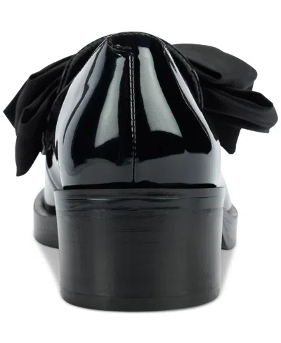 Karl Lagerfeld Women's Camilia Bow Slip-on Loafers In Black