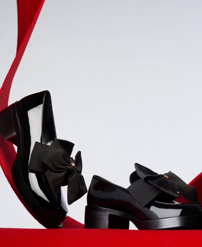 Karl Lagerfeld Women's Camilia Bow Slip-on Loafers In Black