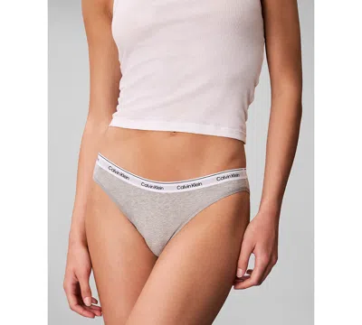 Calvin Klein Women's Modern Logo 3-pack Bikini Underwear Qd5207 In Multi