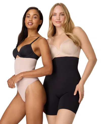 Maidenform Women's Seamless High Waist Thigh Slimmer In Black