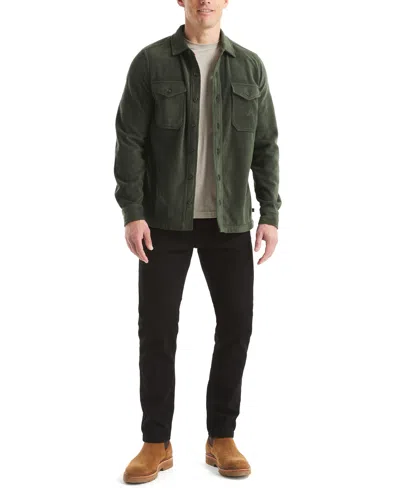 Nautica Men's Polar Fleece Button-up Shirt In Green