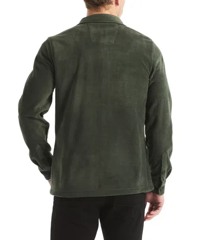 Nautica Men's Polar Fleece Button-up Shirt In Green