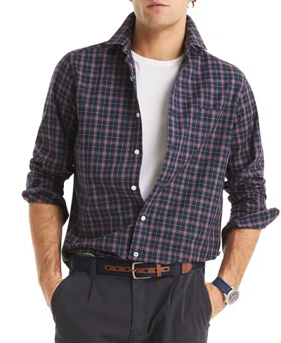 Nautica Men's Long Sleeve Plaid Shirt In Multi