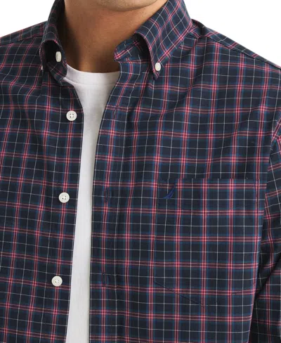 Nautica Men's Long Sleeve Plaid Shirt In Multi