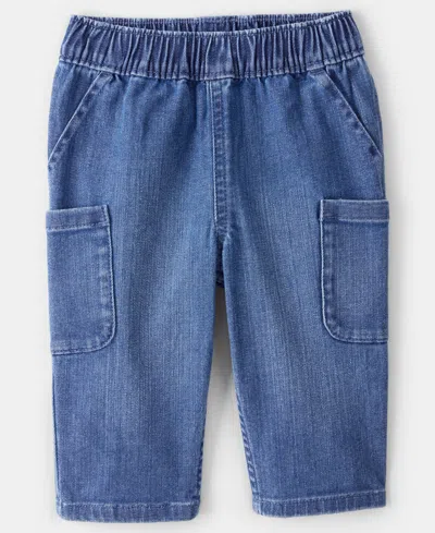 Carter's Baby Boys 3-piece Plaid Long-sleeve Shacket, T-shirt And Pants Set In Multi