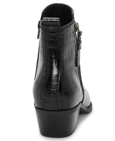 Lucky Brand Women's Ailein Pointed Toe Zipper Ankle Booties In Black