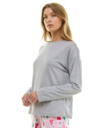Roudelain Women's Long-sleeve Drop Shoulder Top In Gray