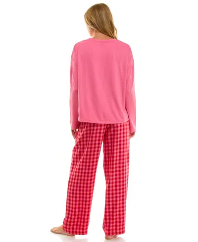 Roudelain Women's Long-sleeve Drop Shoulder Top In Pink