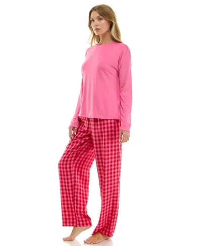 Roudelain Women's Long-sleeve Drop Shoulder Top In Pink