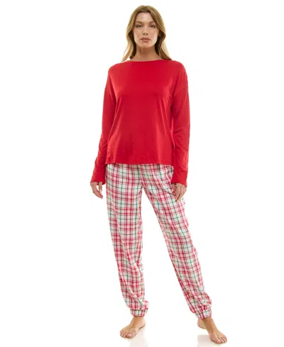 Roudelain Women's Long-sleeve Drop Shoulder Top In Red