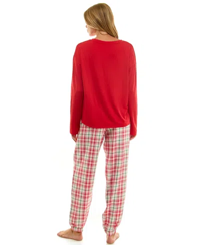 Roudelain Women's Long-sleeve Drop Shoulder Top In Red