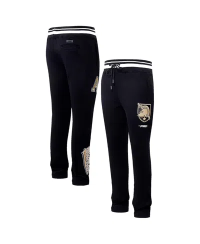 Pro Standard Men's Black Army Black Knights Script Tail Fleece Sweatpants In Black