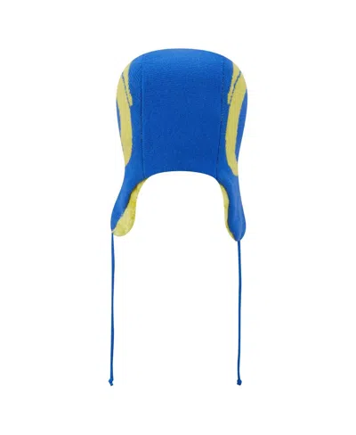 New Era Men's Royal Los Angeles Rams Helmet Head Trapper Knit Hat In Multi