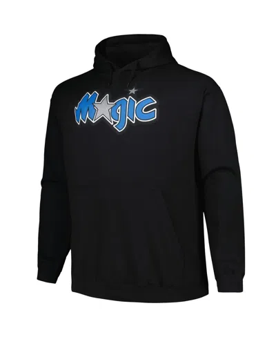 Mitchell & Ness Men's Black Orlando Magic Hardwood Classics Big Tall Pullover Hoodie In Black