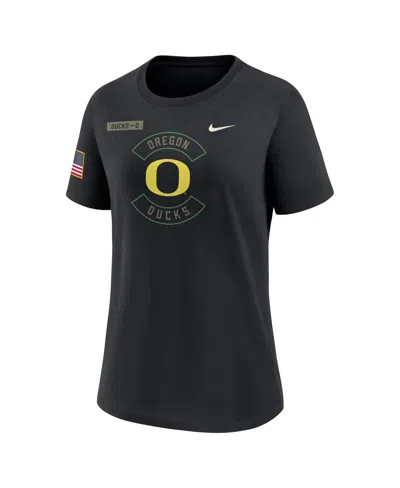 Nike Oregon Military Appreciation  Women's Dri-fit College T-shirt In Animal Print
