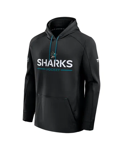 Fanatics Men's Black San Jose Sharks Authentic Pro Rink Hoodie In Black