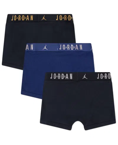 Jordan Big Boys Flight Dri-fit Cotton Core Boxer Briefs, Pack Of 3 In Multi
