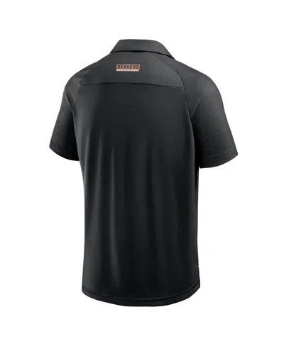 Fanatics Men's Black Oregon State Beavers Take The Lead Defender Raglan Polo Shirt In Black