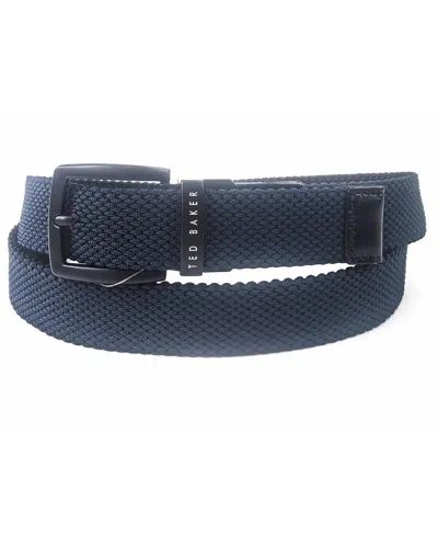 Ted Baker Men's Reversible Stretch Web Belt In Blue