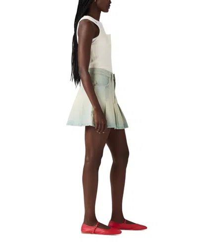 Levi's Pleated Mini Skirt In Animal Print