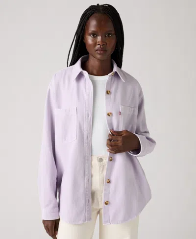 Levi's Women's Iris Button-front Cotton Overshirt In Multi
