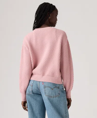Levi's Snowflake Cardigan In Pink