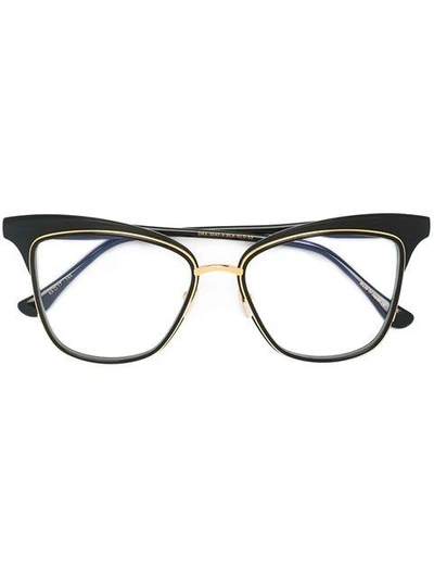 Shop Dita Eyewear 'willow' Glasses In Black