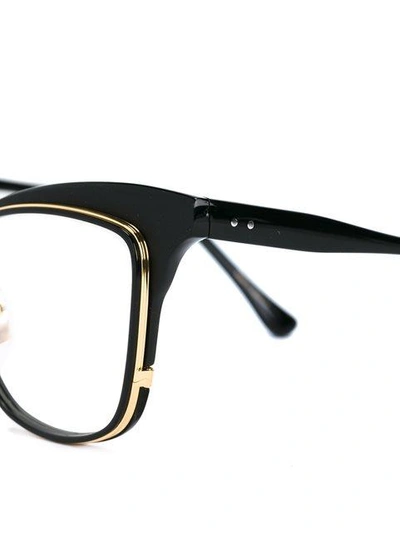 Shop Dita Eyewear 'willow' Glasses In Black