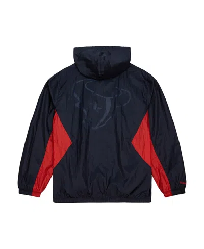Mitchell & Ness Men'sâ Navy Houston Texans Playmaker Full-zip Windbreaker Jacket In Blue