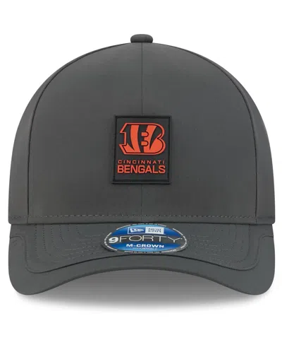 New Era Men's Charcoal Cincinnati Bengals 2025 Sideline Cold Weather 9forty M-crown Adjustable Hat In Gray