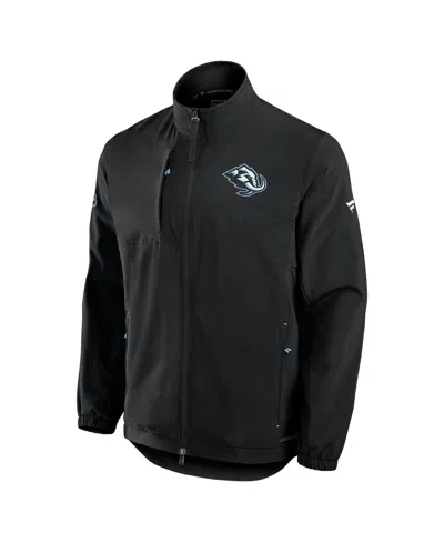Fanatics Men's Black Utah Mammoth Authentic Pro Rink Full-zip Coaches Jacket In Black