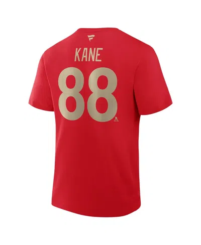 Fanatics Men's Patrick Kane Red Detroit Red Wings Centennial Authentic Stack Name Number T-shirt In Animal Print
