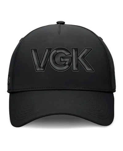 Fanatics Men's Black Vegas Golden Knights Authentic Pro Road Team Code Flex Hat In Black
