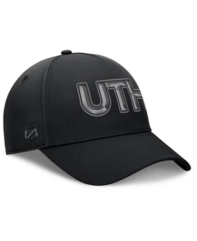 Fanatics Men's Black Utah Mammoth Authentic Pro Road Team Code Flex Hat In Black