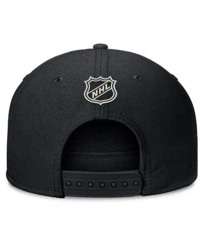 Fanatics Men's Black Anaheim Ducks Authentic Pro Rink Team Code Snapback Hat In Black