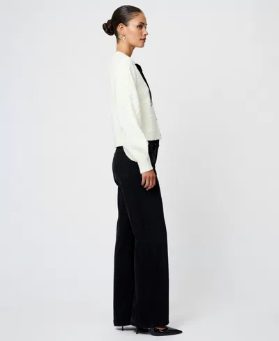 French Connection Women's Long-sleeve Bow Detail Sweater In Blue