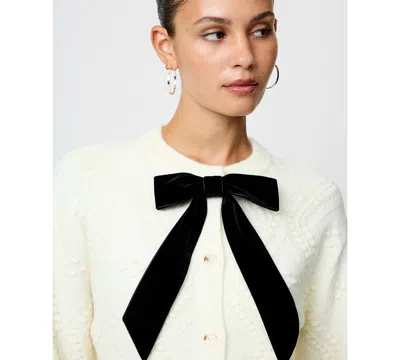 French Connection Women's Long-sleeve Bow Detail Sweater In Blue