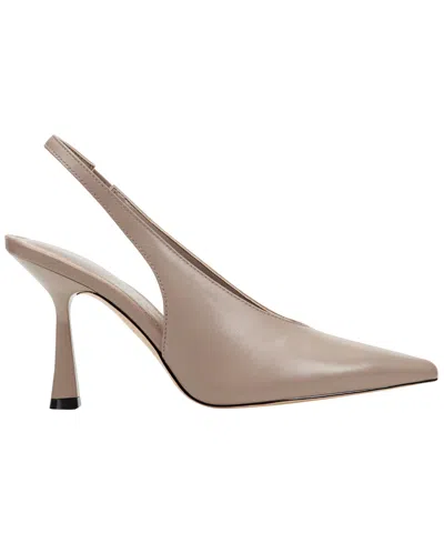 Marc Fisher Ltd Women's Esther Leather Slingback Pump In Neutral